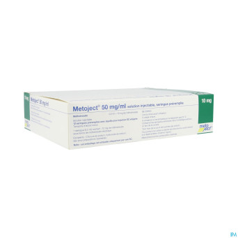 Metoject 50mg/ml sol inj ser pre 10,0mg/0,20ml 12