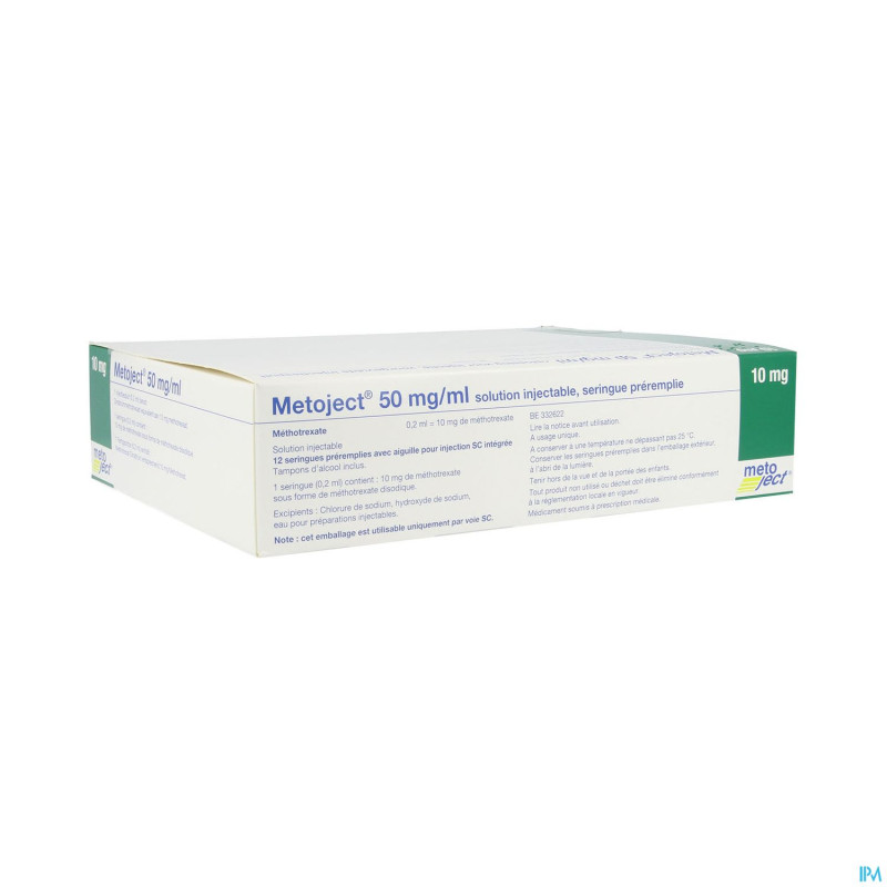 Metoject 50mg/ml sol inj ser pre 10,0mg/0,20ml 12
