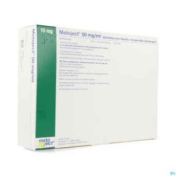 Metoject 50mg/ml sol inj ser pre 10,0mg/0,20ml 12