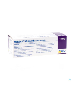 Metoject 50mg/ml sol inj ser pre 15,0mg/0,30ml  4
