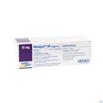 Metoject 50mg/ml sol inj ser pre 15,0mg/0,30ml  4