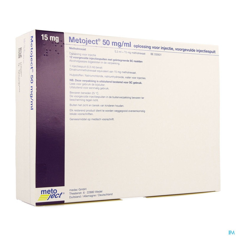 Metoject 50mg/ml sol inj ser pre 15,0mg/0,30ml 12