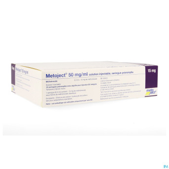 Metoject 50mg/ml sol inj ser pre 15,0mg/0,30ml 12