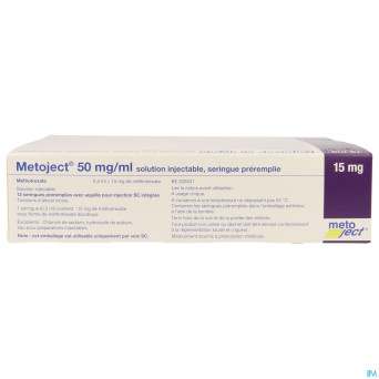 Metoject 50mg/ml sol inj ser pre 15,0mg/0,30ml 12