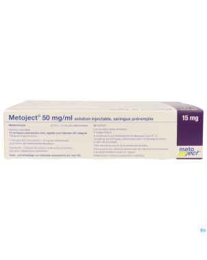 Metoject 50mg/ml sol inj ser pre 15,0mg/0,30ml 12