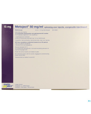 Metoject 50mg/ml sol inj ser pre 15,0mg/0,30ml 12