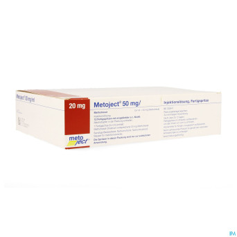 Metoject 50mg/ml sol inj ser pre 20,0mg/0,40ml 12