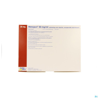 Metoject 50mg/ml sol inj ser pre 20,0mg/0,40ml 12