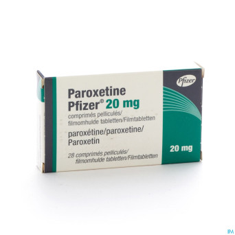 Paroxetine pfizer 20 mg comp 28