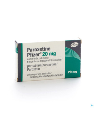 Paroxetine pfizer 20 mg comp 28