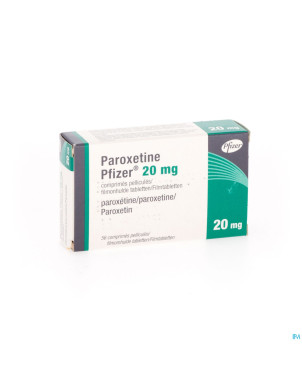 Paroxetine pfizer 20 mg comp 56