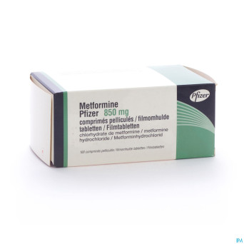 Metformine pfizer 850 mg comp pell 100 x 850 mg