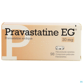 Pravastatine eg 20 mg pi pharma comp 98x20mg pip