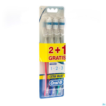 Oral b brosse 1-2-3 indicator 35m (2+1)