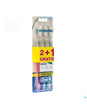 Oral b brosse 1-2-3 indicator 35m (2+1)
