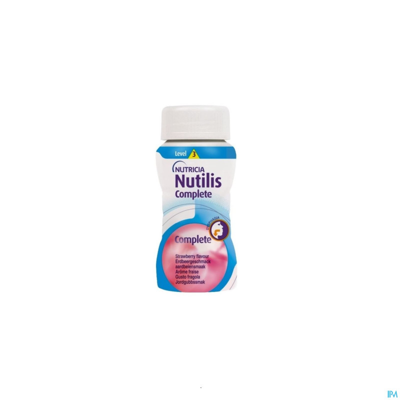Nutilis complete level 3 drink fraise fl 4x125ml