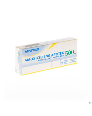 Amoxicilline apotex caps 16 x 500 mg