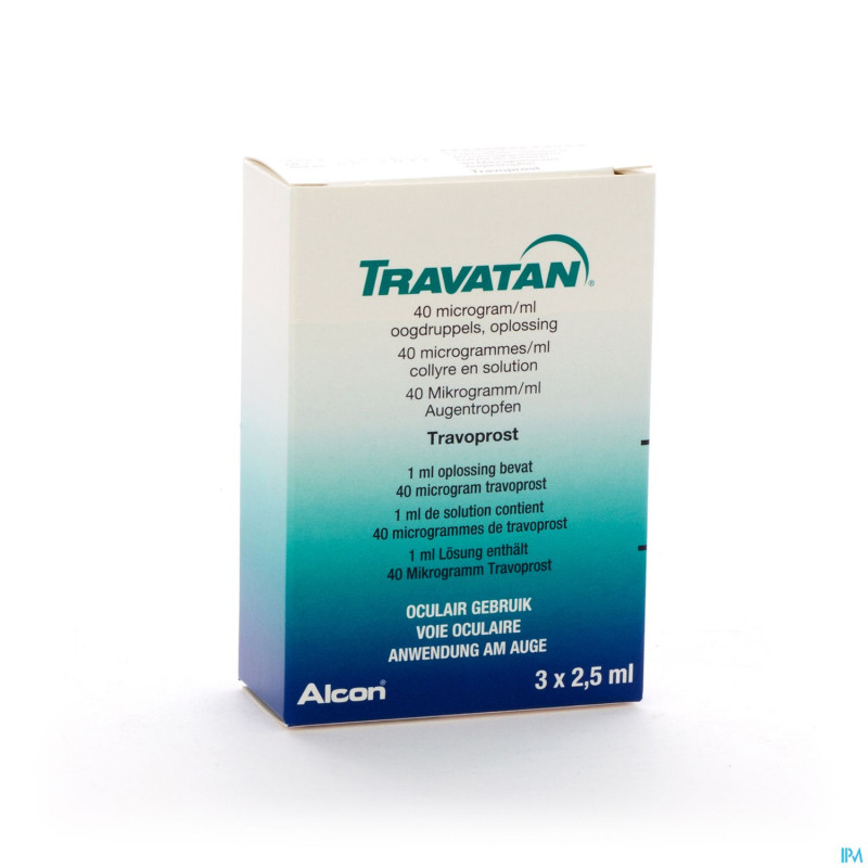 Travatan nf collyre sol 3x2,5ml