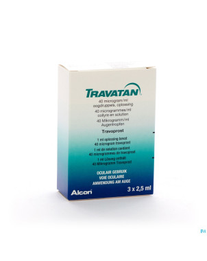 Travatan nf collyre sol 3x2,5ml