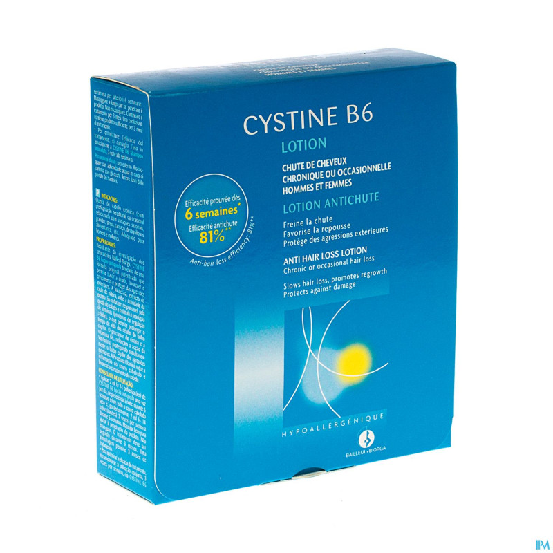 Cystineb6 bailleul lotion a/chute fl 2x60ml