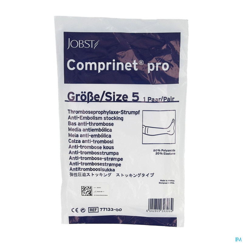 Comprinet pro knee bas a/embolie t5 1paire 7713300