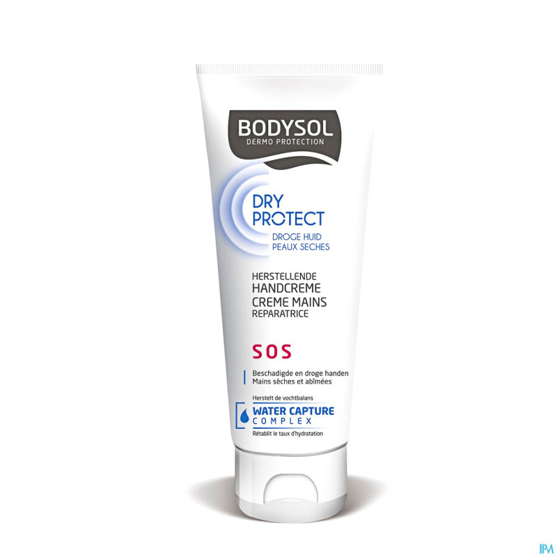 Bodysol dry creme mains sos watercap. 75ml