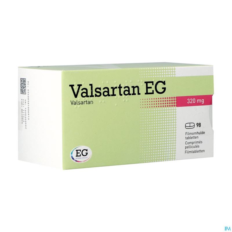 Valsartan eg 320 mg comp pell 98 x 320 mg