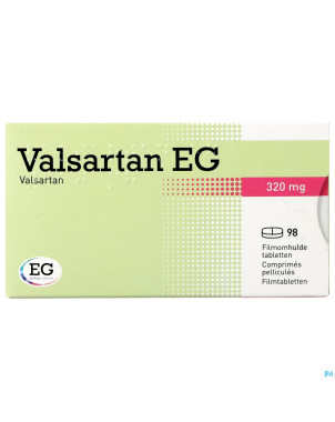 Valsartan eg 320 mg comp pell 98 x 320 mg