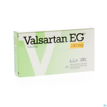 Valsartan eg 160 mg comp pell 28 x 160 mg