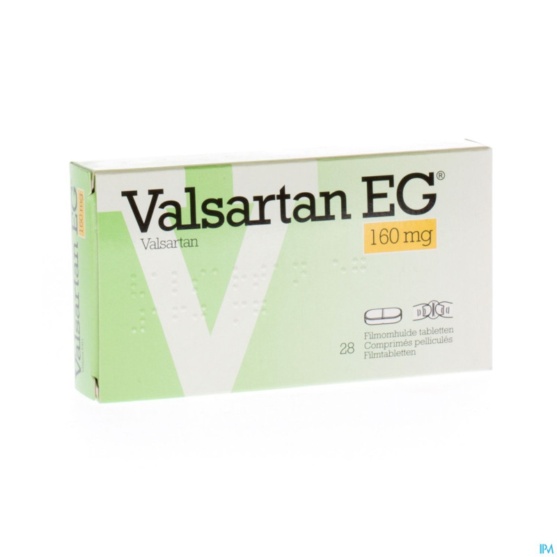 Valsartan eg 160 mg comp pell 28 x 160 mg