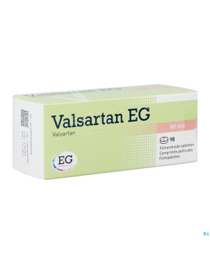 Valsartan eg 80 mg comp pell 98 x 80 mg