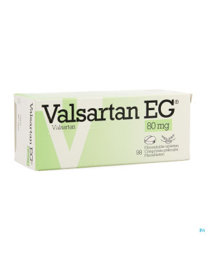 Valsartan eg 80 mg comp pell 98 x 80 mg
