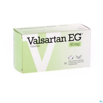 Valsartan eg 80 mg comp pell 98 x 80 mg