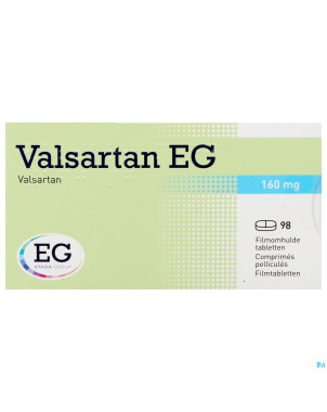 Valsartan eg 160 mg comp pell 98 x 160 mg