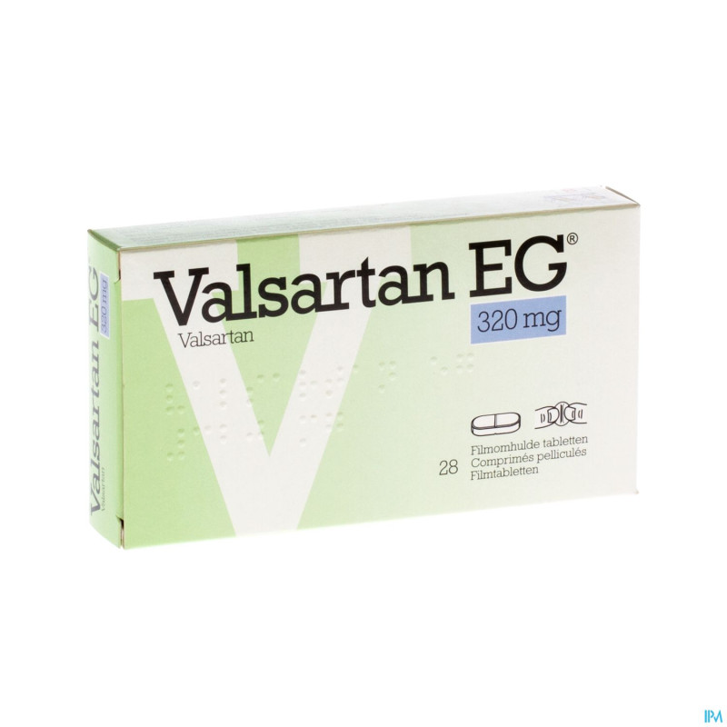 Valsartan eg 320 mg comp pell 28 x 320 mg