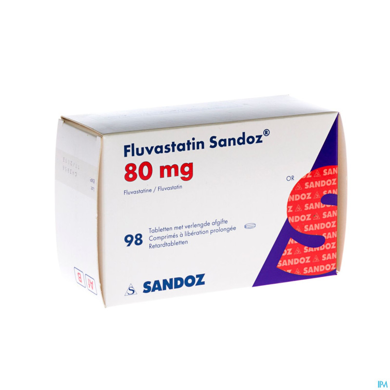 Fluvastatin sandoz comp liberat prolong  98x80mg