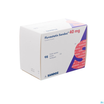 Fluvastatin sandoz caps 98x40mg