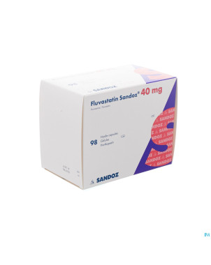 Fluvastatin sandoz caps 98x40mg