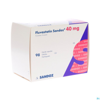 Fluvastatin sandoz caps 98x40mg