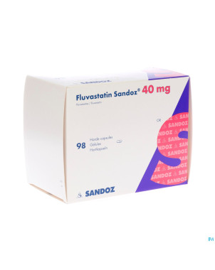 Fluvastatin sandoz caps 98x40mg