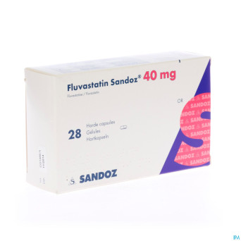 Fluvastatin sandoz caps 28x40mg
