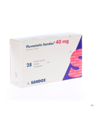 Fluvastatin sandoz caps 28x40mg