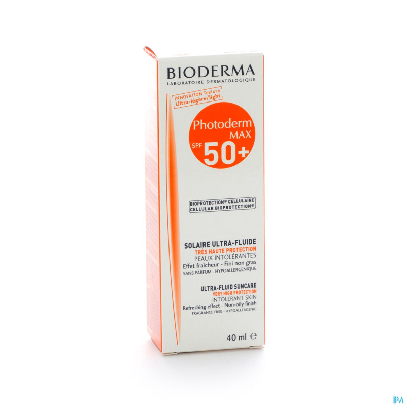 Bioderma photoderm max ultra fluid ip50+ incol40ml