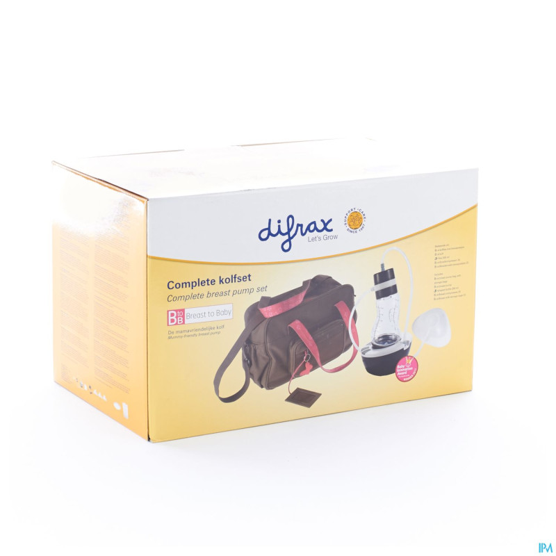 Difrax btob tire-lait complete set incl. sac  610