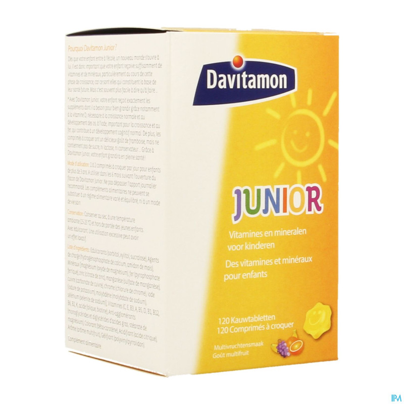 Davitamon junior multifruit tabl 120