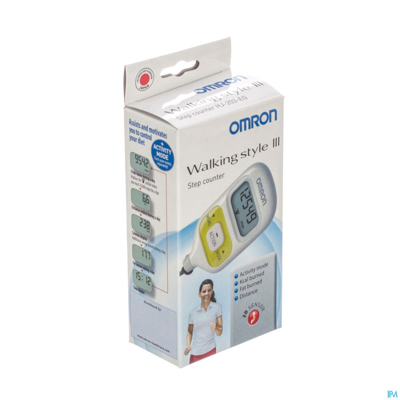 Omron walking style iii podometre vert-jaune
