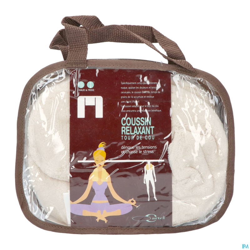 Cartel coussin cou riz microondes    b06351