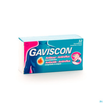 Gaviscon antireflux comp croquer 32