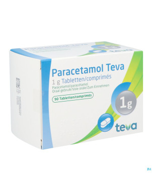 Paracetamol teva 1 g comp  90 x 1 g blister