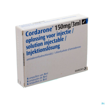 Cordarone amp inj  6 x 150 mg/3 ml